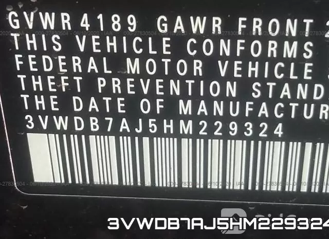 3VWDB7AJ5HM229324 фото 10
