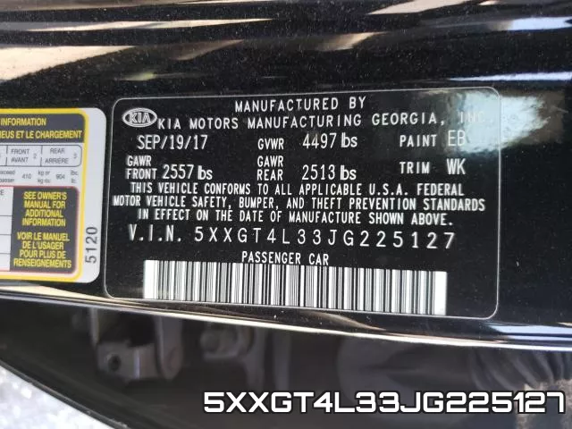 5XXGT4L33JG225127 фото 2