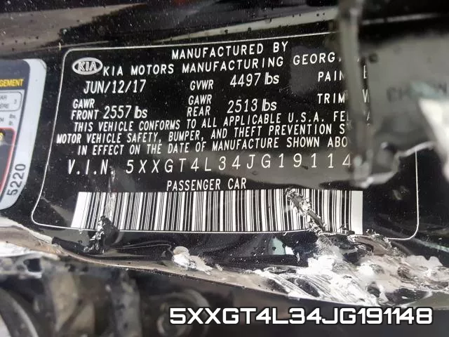 5XXGT4L34JG191148 фото 2
