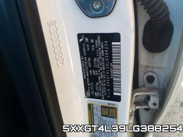 5XXGT4L39LG388254 фото 2