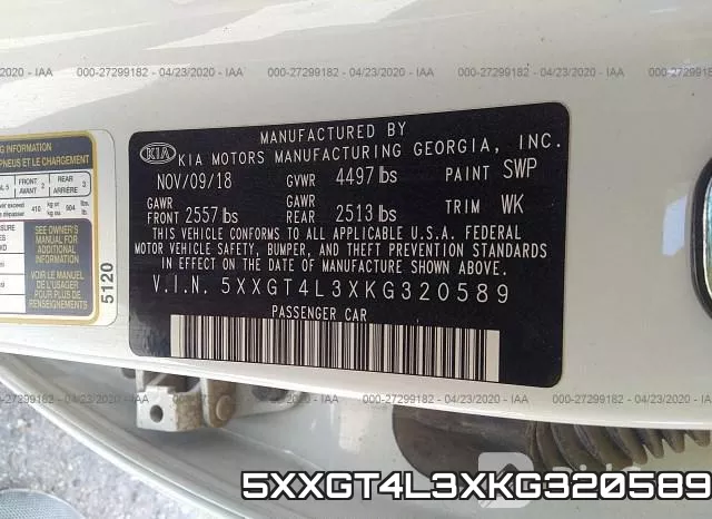 5XXGT4L3XKG320589 фото 10