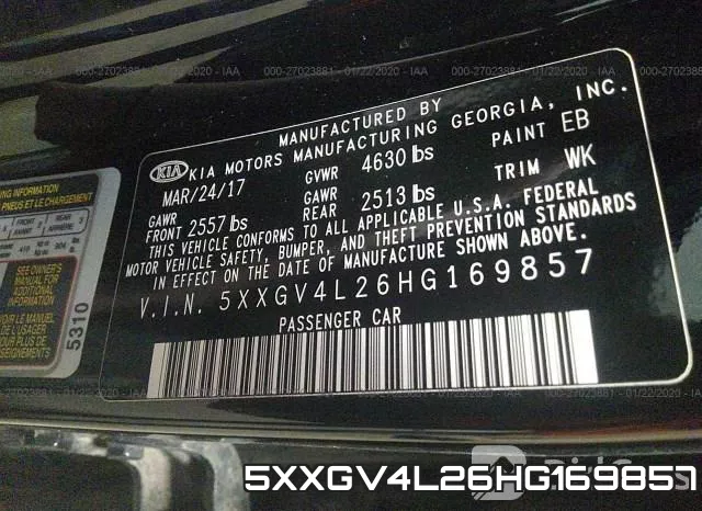 5XXGV4L26HG169857 фото 10