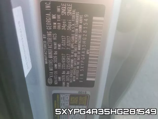5XYPG4A35HG281549 фото 2