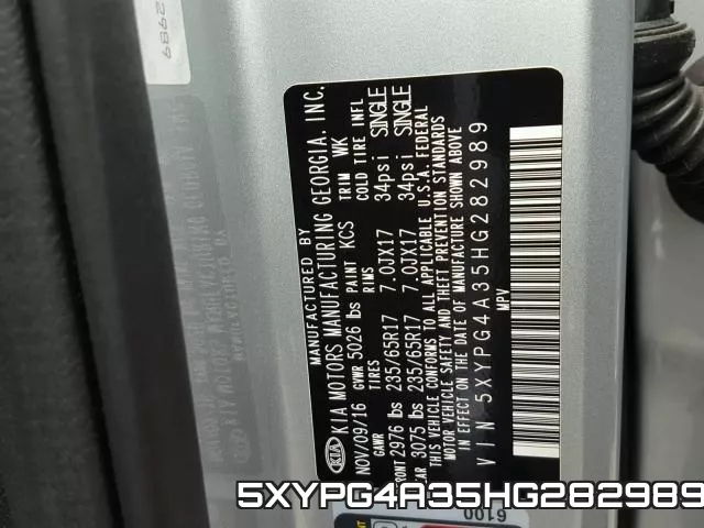 5XYPG4A35HG282989 фото 2