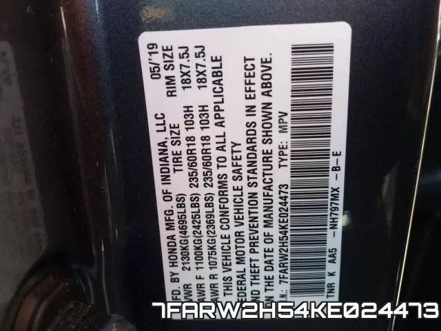7FARW2H54KE024473 фото 2