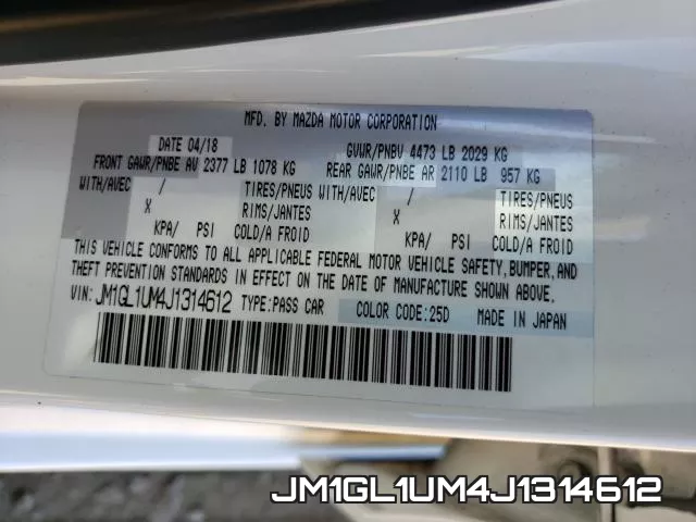 JM1GL1UM4J1314612 фото 2