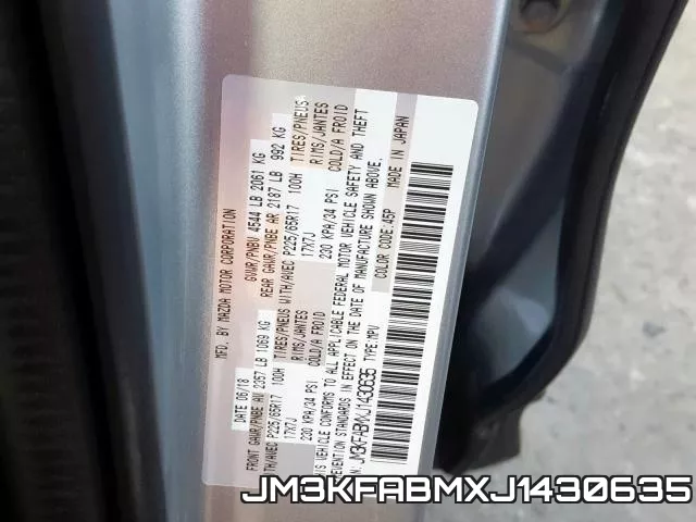 JM3KFABMXJ1430635 фото 2