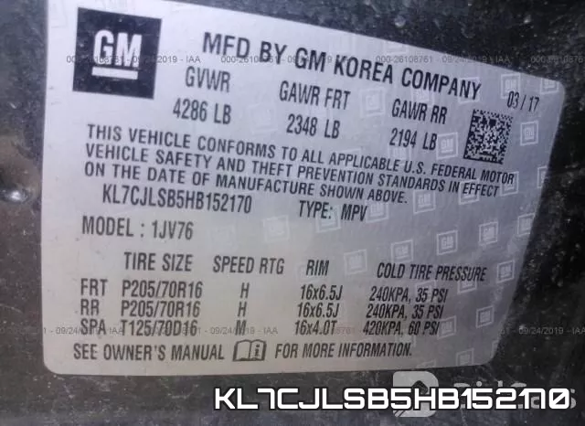 KL7CJLSB5HB152170 фото 10
