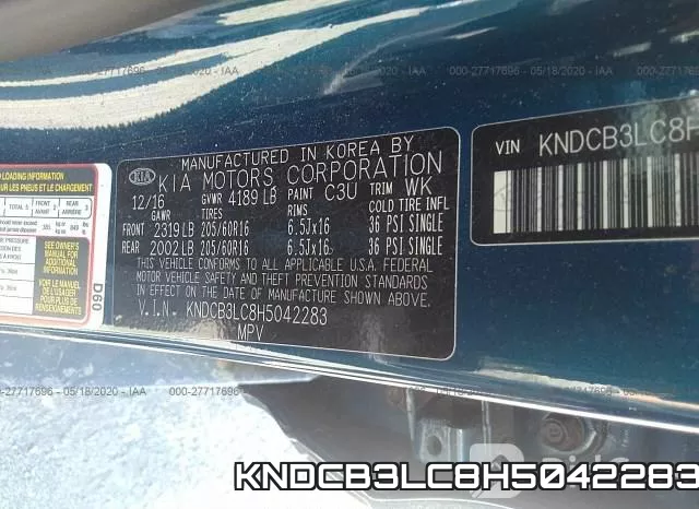 KNDCB3LC8H5042283 фото 10