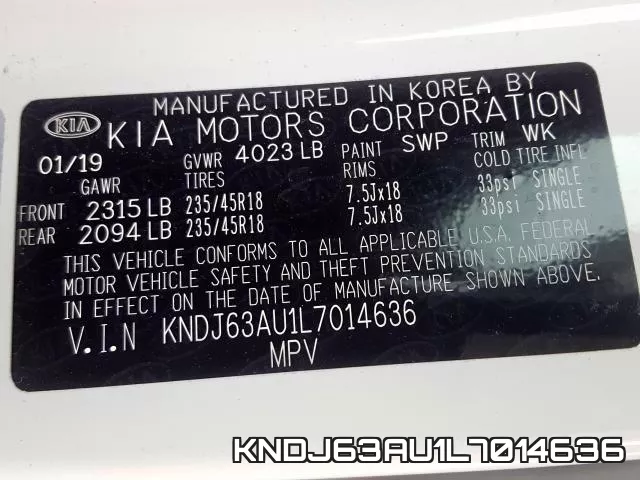 KNDJ63AU1L7014636 фото 2