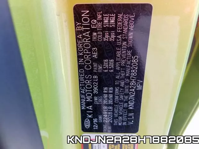 KNDJN2A28H7882085 фото 2