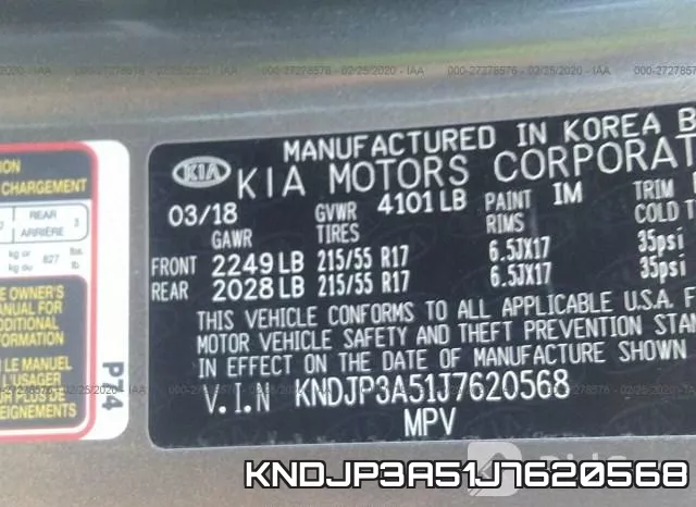 KNDJP3A51J7620568 фото 10