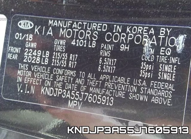 KNDJP3A55J7605913 фото 10