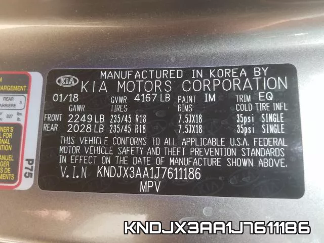 KNDJX3AA1J7611186 фото 2