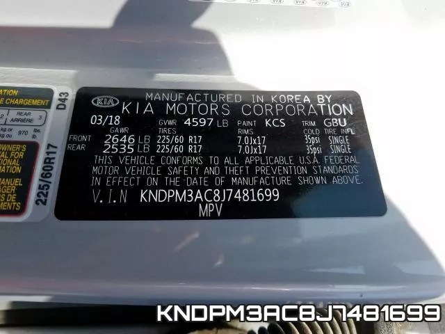 KNDPM3AC8J7481699 фото 2