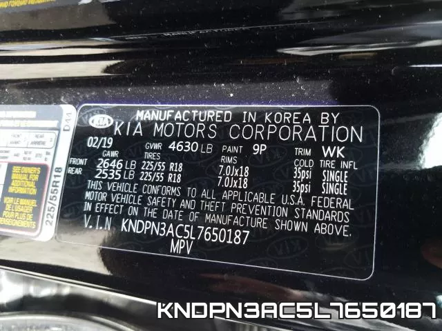 KNDPN3AC5L7650187 фото 2