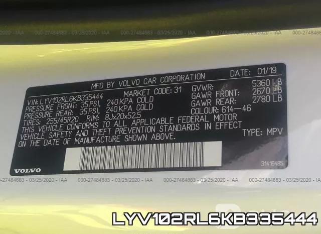 LYV102RL6KB335444 фото 10