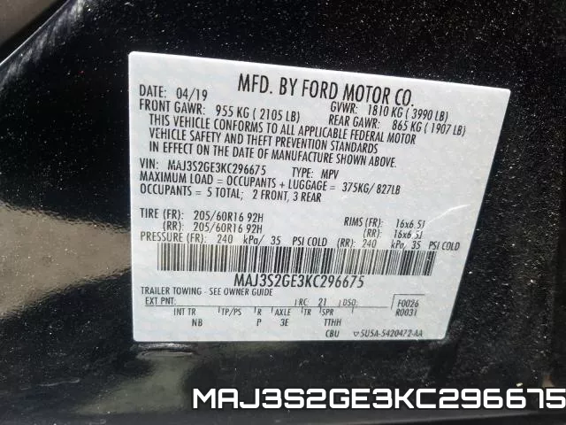MAJ3S2GE3KC296675 фото 2