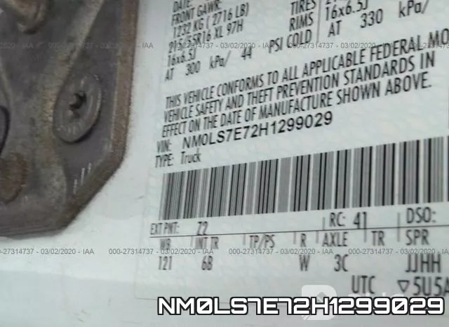 NM0LS7E72H1299029 фото 10