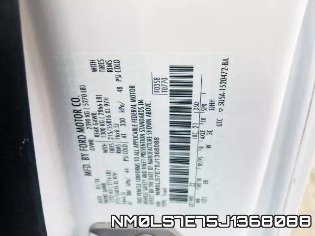 NM0LS7E75J1368088 фото 2