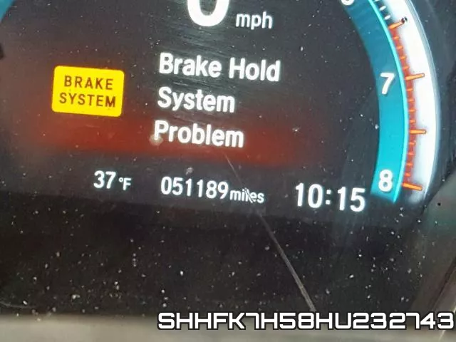 SHHFK7H58HU232743 фото 9