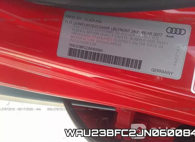 WAU23BFC2JN060084 фото 10