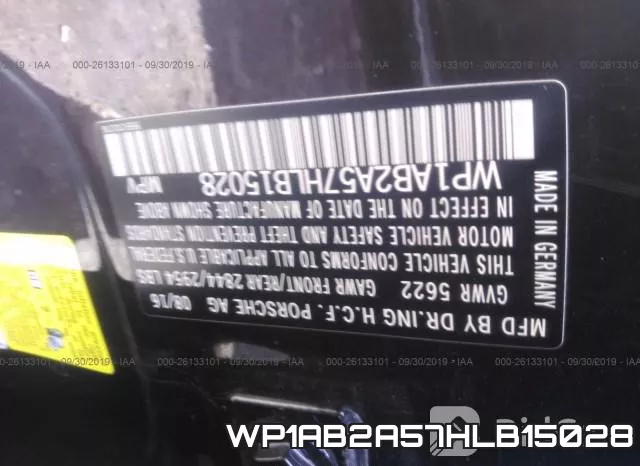 WP1AB2A57HLB15028 фото 10