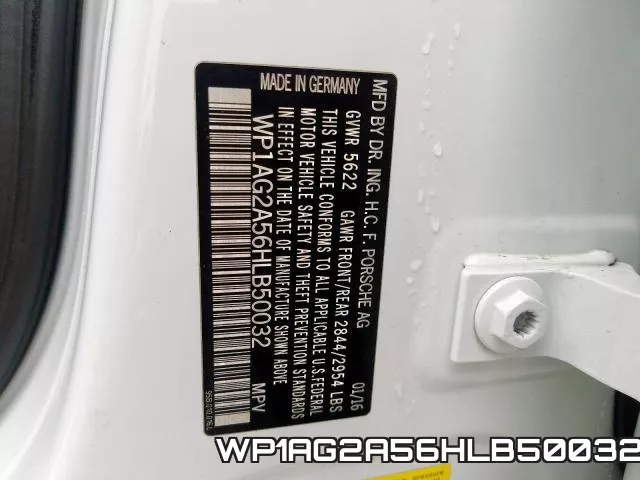 WP1AG2A56HLB50032 фото 2