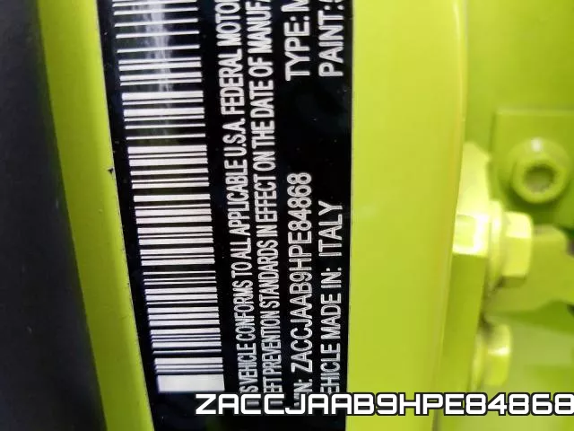 ZACCJAAB9HPE84868 фото 2