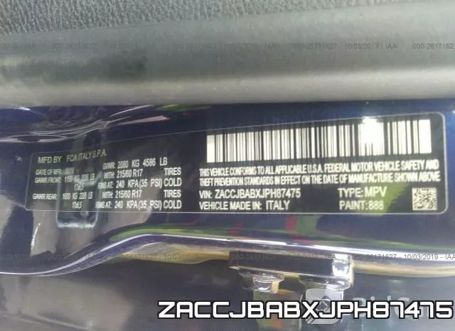 ZACCJBABXJPH87475 фото 10