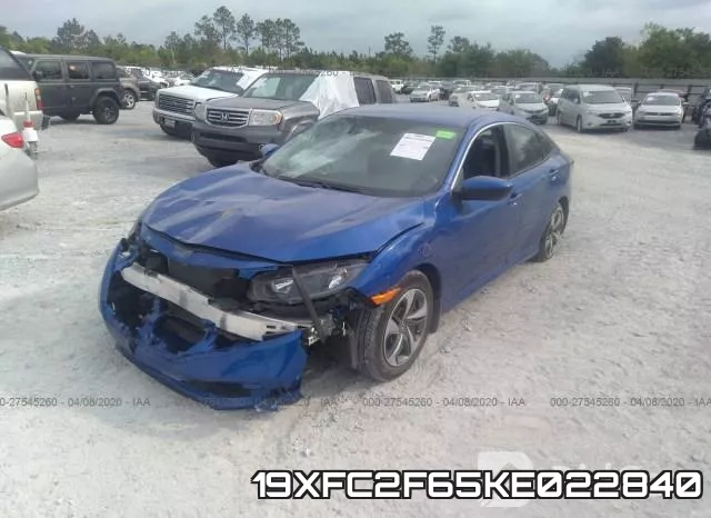 19XFC2F65KE022840 фото 3