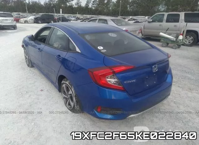 19XFC2F65KE022840 фото 4