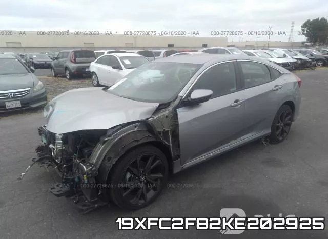 19XFC2F82KE202925 фото 3