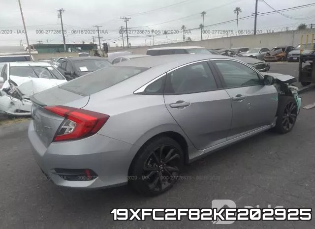 19XFC2F82KE202925 фото 5