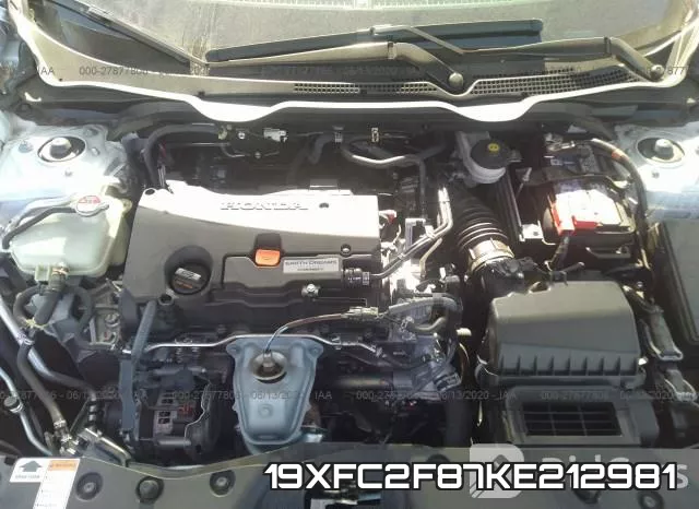 19XFC2F87KE212981 фото 2