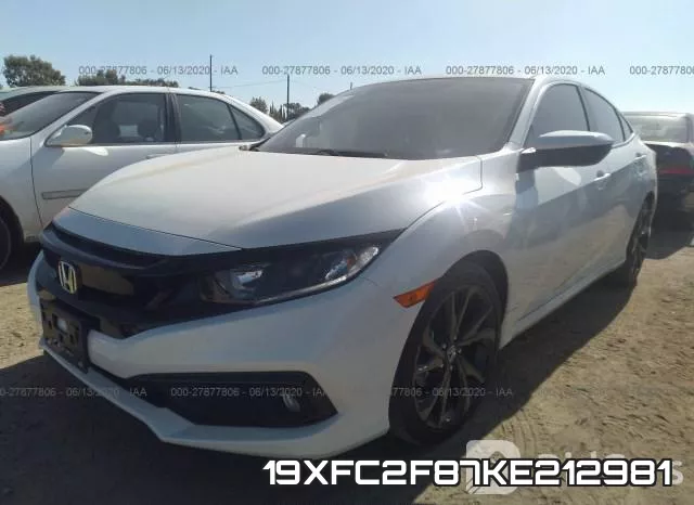 19XFC2F87KE212981 фото 3