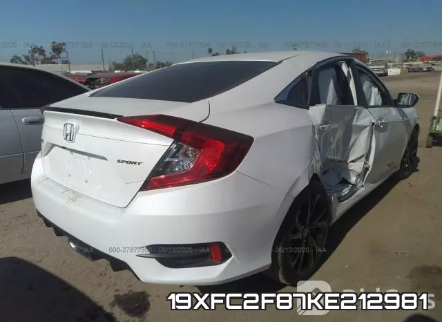 19XFC2F87KE212981 фото 5