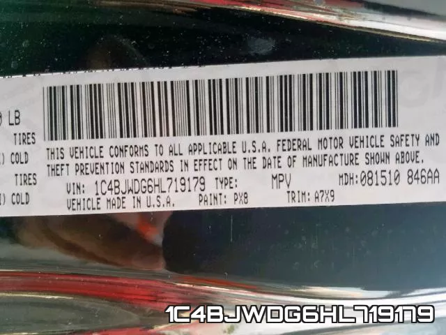 1C4BJWDG6HL719179 фото 2