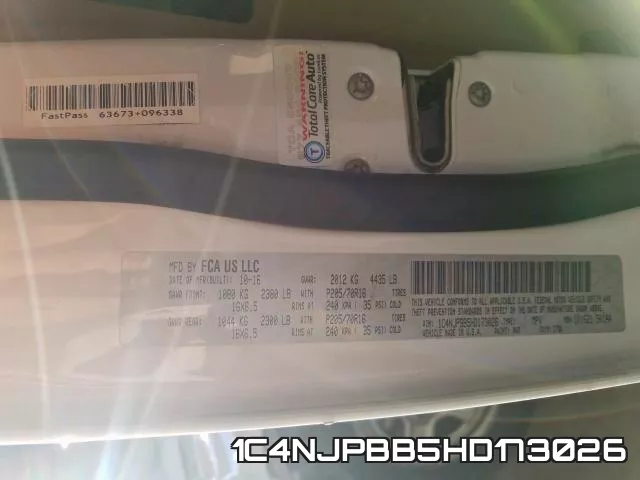 1C4NJPBB5HD173026 фото 2