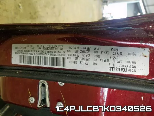 1C4PJLCB7KD340526 фото 2