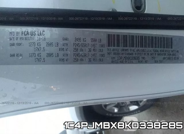 1C4PJMBX8KD338285 фото 10