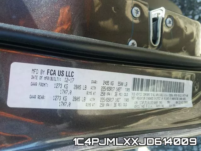 1C4PJMLXXJD614009 фото 2