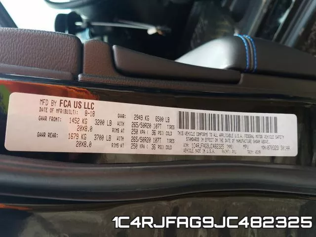 1C4RJFAG9JC482325 фото 2