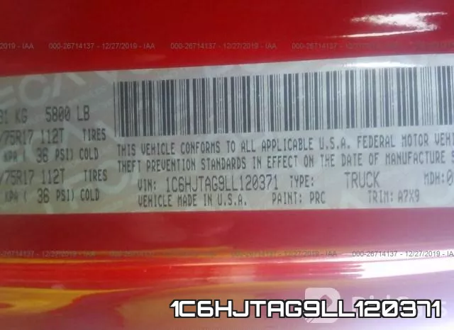1C6HJTAG9LL120371 фото 10