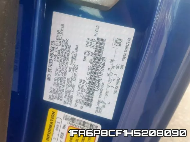 1FA6P8CF1H5208090 фото 2
