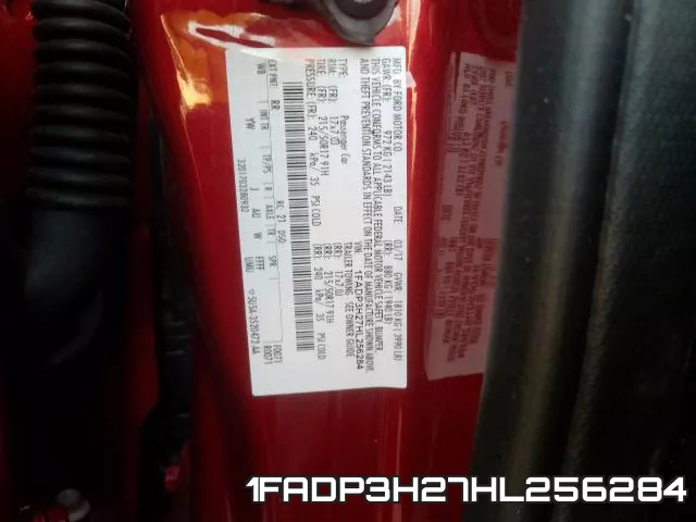 1FADP3H27HL256284 фото 2