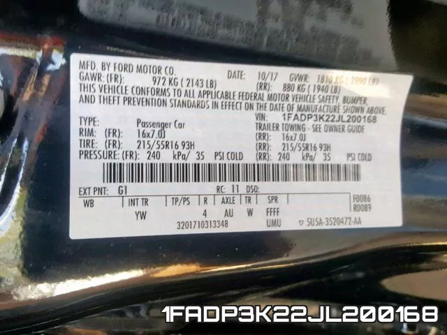1FADP3K22JL200168 фото 2
