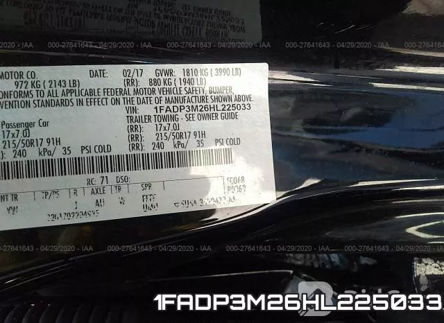 1FADP3M26HL225033 фото 10