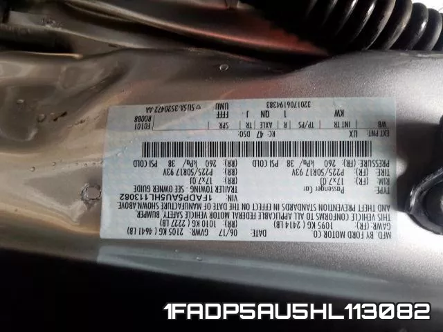 1FADP5AU5HL113082 фото 2