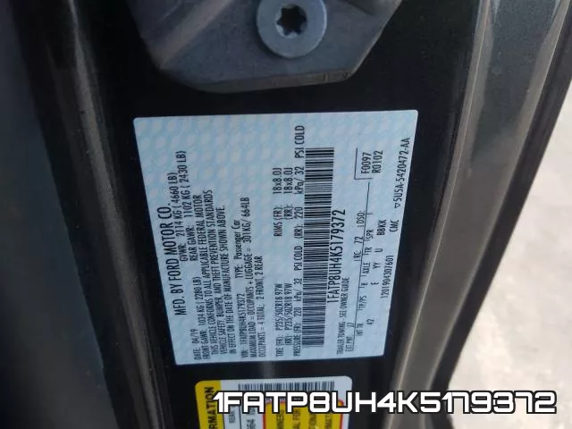 1FATP8UH4K5179372 фото 2